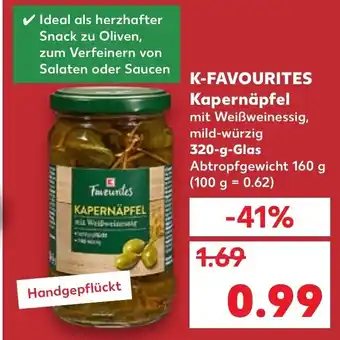 Kaufland K-Favourites Kapernäpfel 320g Angebot