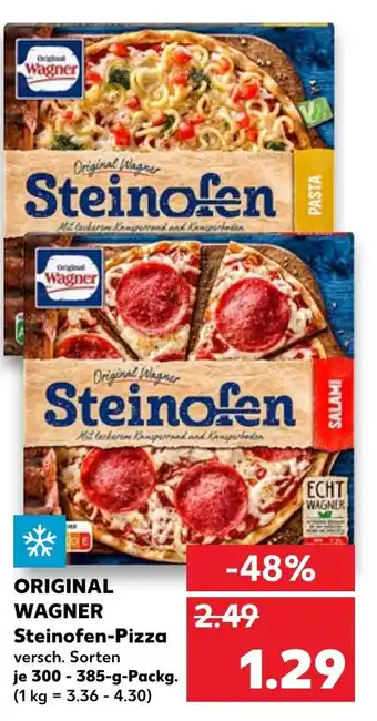 Kaufland Original Wagner Steinofen Pizza 300-385g Angebot