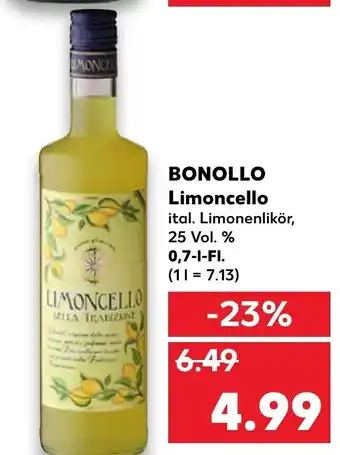 Kaufland Bonollo Limoncello 0,7L Angebot