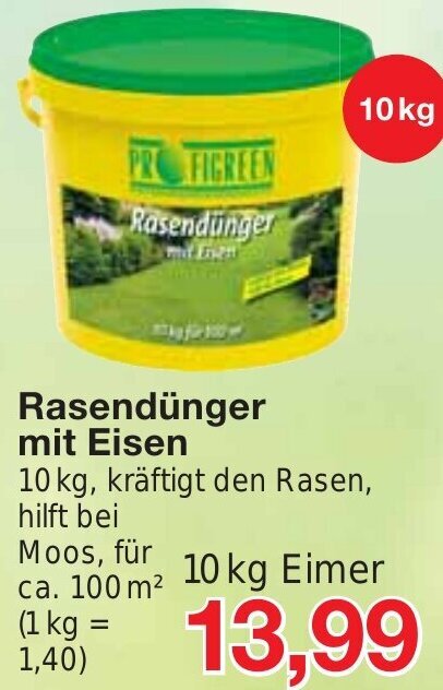 Jawoll Rasendünger mit Eisen 10 kg Eimer Angebot