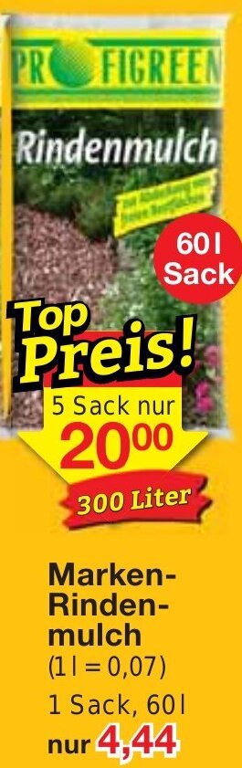 Jawoll Marken Rindenmulch 60 L Angebot