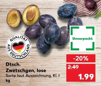 Kaufland Zwetschgen, lose Angebot