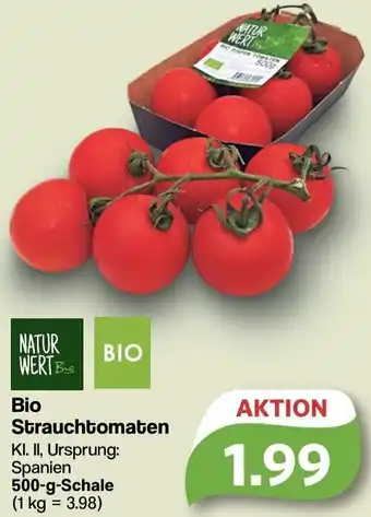 Famila Nord West NATUR WERT Bio Strauchtomaten 500-g-Schale Angebot