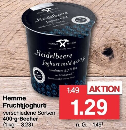 Famila Nord West Hemme Fruchtjoghurt 400 g Becher Angebot