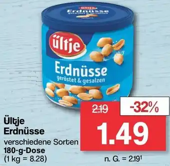 Famila Nord West Ültje Erdnüsse 180-g-Dose Angebot