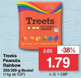 Famila Nord West Treets Peanuts Rainbow 250/300-g-Beutel Angebot