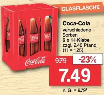 Famila Nord West Coca-Cola 6x1 L Kiste Angebot