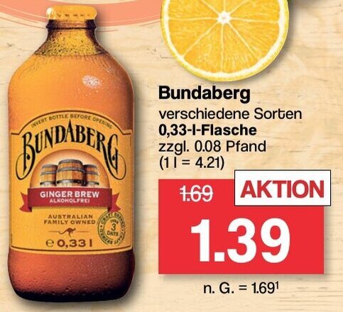 Famila Nord West Bundaberg 0,33-L-Flasche Angebot