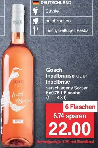 Famila Nord West Gosch Inselbrause oder Inselbrise 6x0,75 L Flasche Angebot