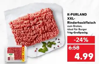 Kaufland K-Purland XXL Rinderhackfleisch 1kg Angebot