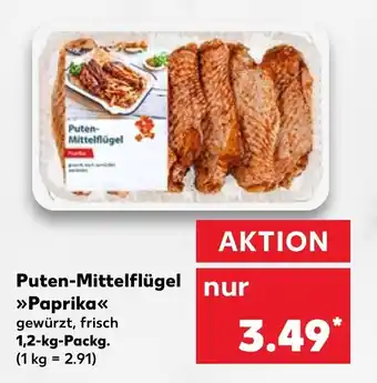 Kaufland Puten Mittelflügel Paprika 1,2kg Angebot