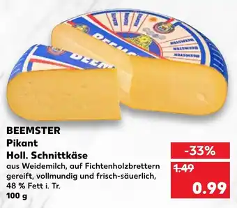 Kaufland Beemster Pikant Holl. Schnittkäse 100g Angebot