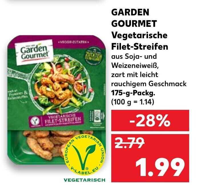 Garden Gourmet Vegetarische Filetstreifen 175g Angebot Bei Kaufland