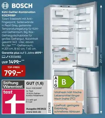 Galeria BOSCH Kühl-Gefrier-Kombination KGE3981BP Angebot