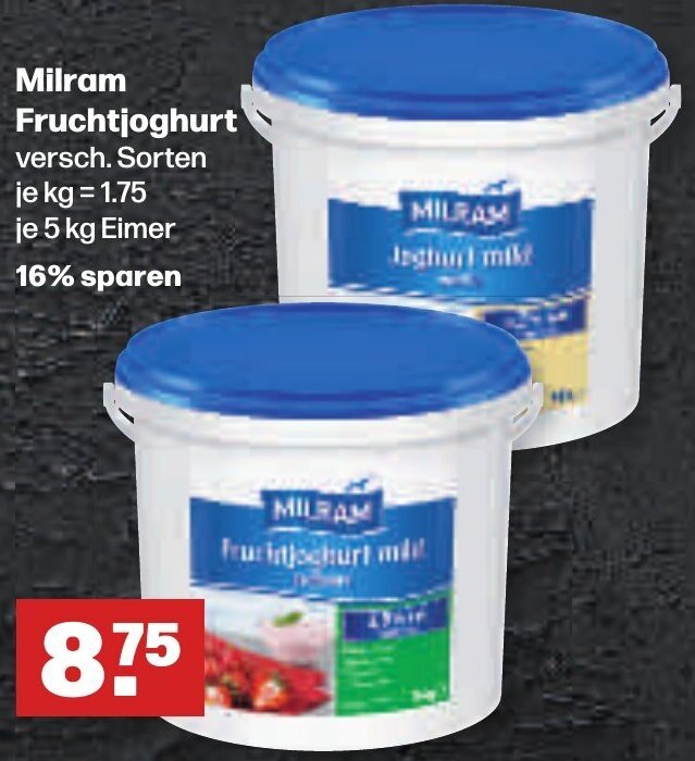 Handelshof Milram Fruchtjoghurt 5 kg Eimer Angebot
