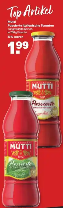 Handelshof Mutti Passierte italienische Tomaten 700 g Flasche Angebot