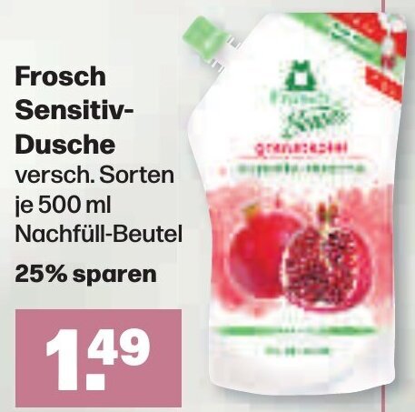 Handelshof Frosch Sensitiv Dusche 500 ml Angebot
