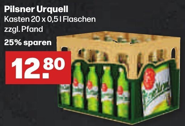 Handelshof Pilsner Urquell Kasten 20 x 0,5 L Flaschen Angebot