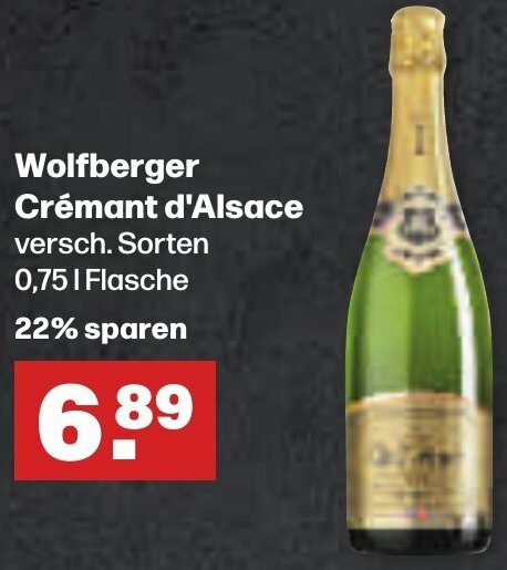 Handelshof Wolfberger Crémant d'Alsace 0,75 L Flasche Angebot