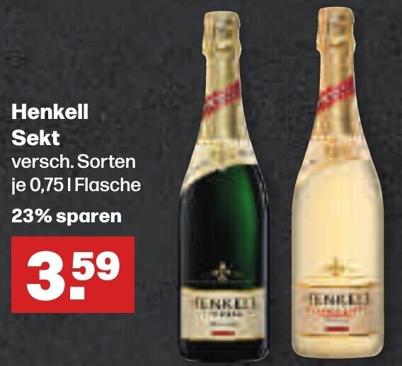 Handelshof Henkell Sekt 0,75 L Flasche Angebot