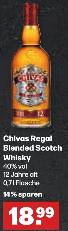 Handelshof Chivas Regal Blended Scotch Whisky 0,7 L Flasche Angebot
