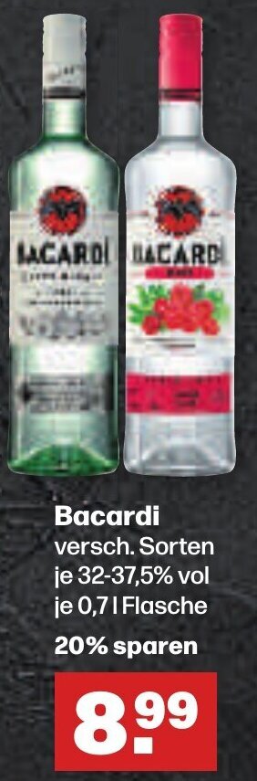 Handelshof Bacardi 0,7 L Flasche Angebot