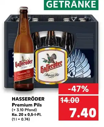 Kaufland Hasseröder Premium  Pils 20 x 0,5 L Angebot