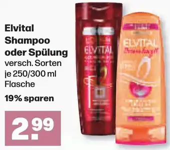 Handelshof Elvital Shampoo oder Spülung 250/300 ml Flasche Angebot
