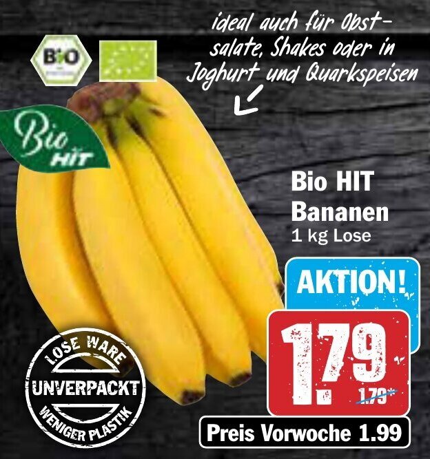 AEZ Bio HIT Bananen 1 kg Angebot