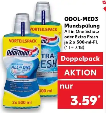 Kaufland Odol med 3 Mundspülung 2x500ml Angebot