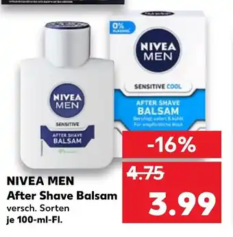 Kaufland Nivea Men After Shave Balsam 100ml Angebot