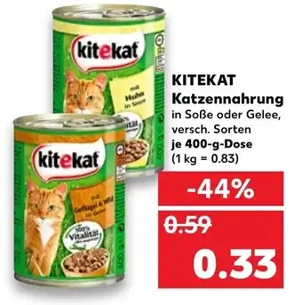 Kaufland Kitekat Katzennahrung 400g Angebot