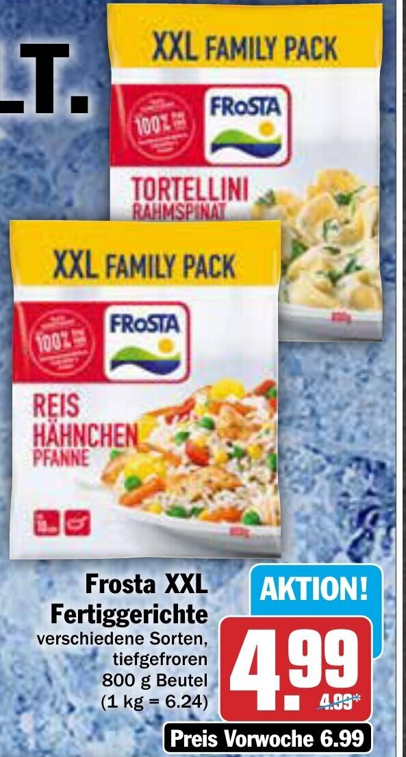 AEZ Frosta XXL Fertiggerichte 800 g Beutel Angebot