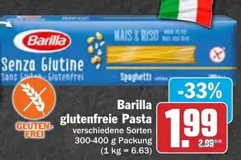 AEZ Barilla glutenfreie Pasta 300-400 g Packung Angebot