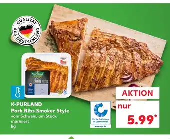 Kaufland K-Purland Pork Ribs Smoker Style Angebot