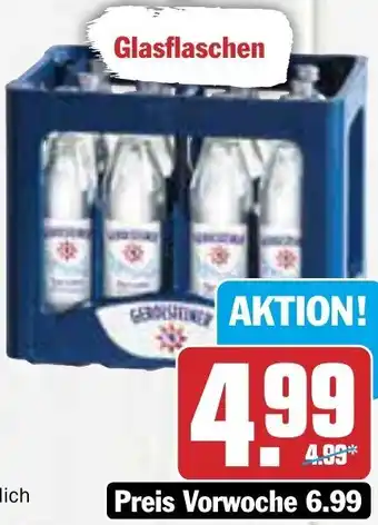 AEZ Gerolsteiner Mineralwasser 12x0,75 L Flaschen Angebot