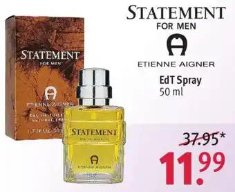 Rossmann STATEMENT FOR MEN ETIENNE AIGNER EdT Spray 50 ml Angebot