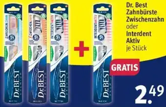 Rossmann Dr. Best Zahnbürste Zwischenzahn oder oder Interdent Aktiv Angebot