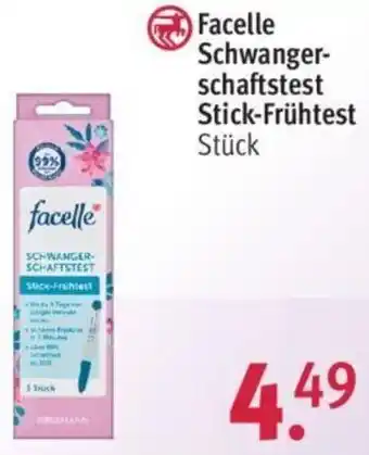 Rossmann Facelle Schwanger-schaftstest Stick-Frühtest Angebot