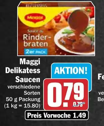 AEZ Maggi Delikatess Saucen 50 g Packung Angebot