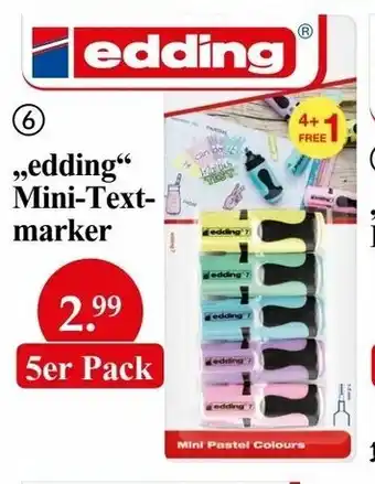 Woolworth Edding Mini Textmarker Angebot