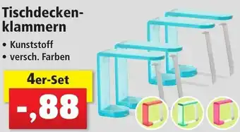 Thomas Philipps Tischdeckenklammern 4er-Set Angebot