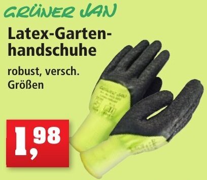 Thomas Philipps GRÜNER JAN Latex-Gartenhandschuhe Angebot