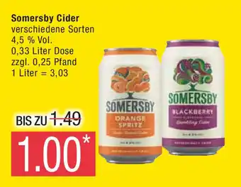 Marktkauf Somersby Cider verschiedene Sorten 4,5 % Vol. 330ml Angebot