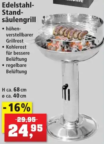 Thomas Philipps Edelstahl-Standsäulengrill Angebot