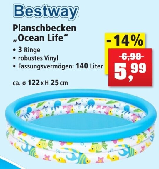 Thomas Philipps Bestway Planschbecken ,,Ocean Life" Angebot