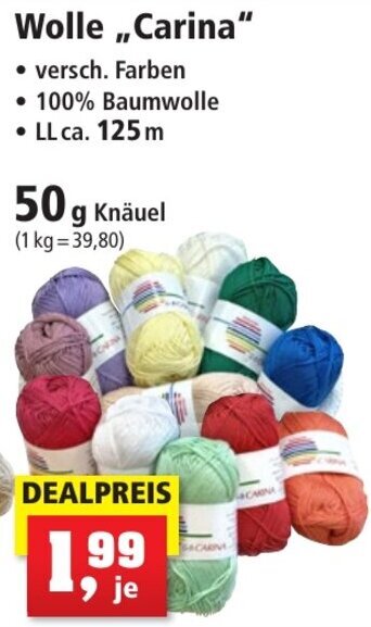 Thomas Philipps Wolle ,,Carina" 50 g Knäuel Angebot