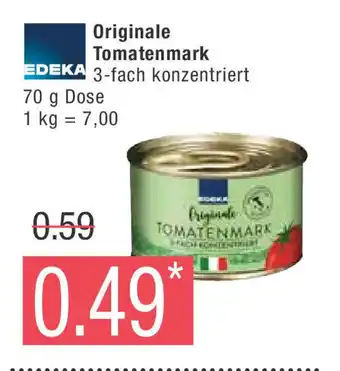 Marktkauf EDEKA Originale Tomatenmark 3-fach konzentriert 70 g Dose Angebot