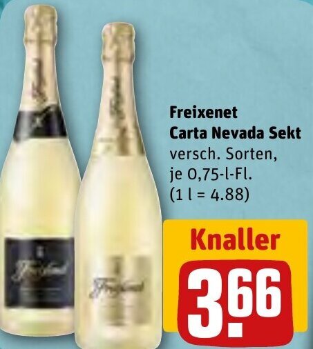 REWE Freixenet Carta Nevada Sekt 0,75-l-Fl. Angebot