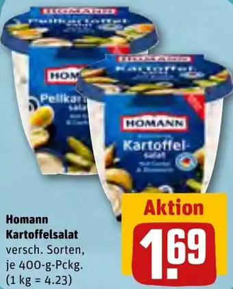 REWE Homann Kartoffelsalat 400-g-Pckg. Angebot